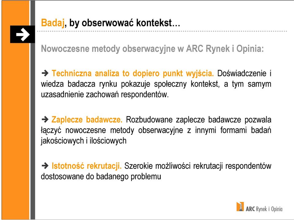 Zaplecze badawcze.