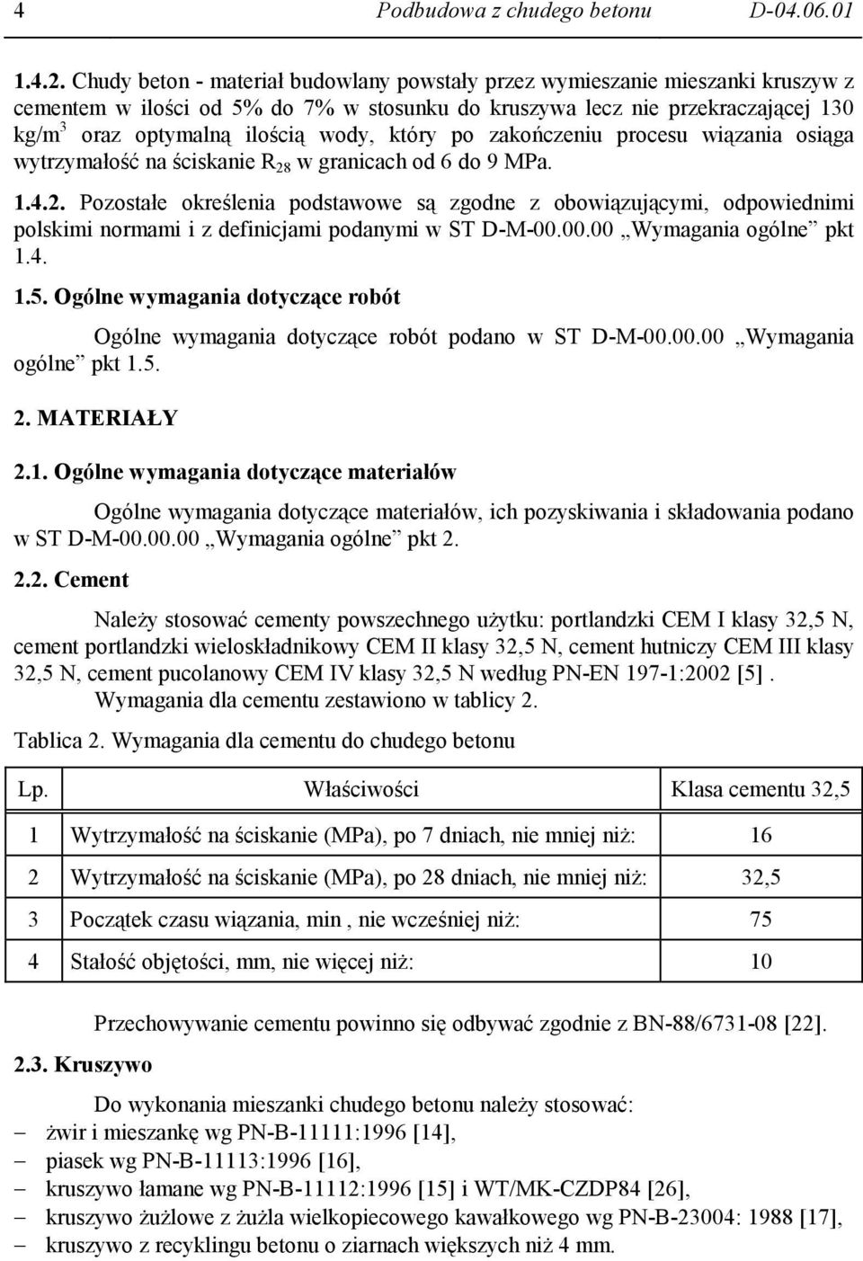 który po zakończeniu procesu wiązania osiąga wytrzymałość na ściskanie R 28