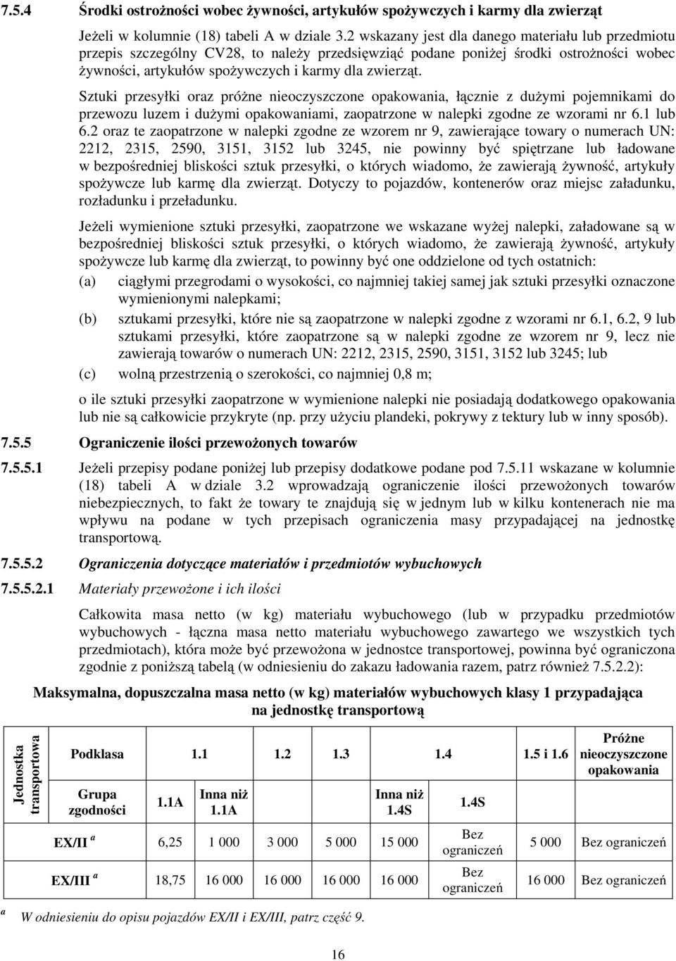 Sztuki przesyłki orz próŝne nieoczyszczone opkowni, łącznie z duŝymi pojemnikmi do przewozu luzem i duŝymi opkownimi, zoptrzone w nlepki zgodne ze wzormi nr 6. lub 6.