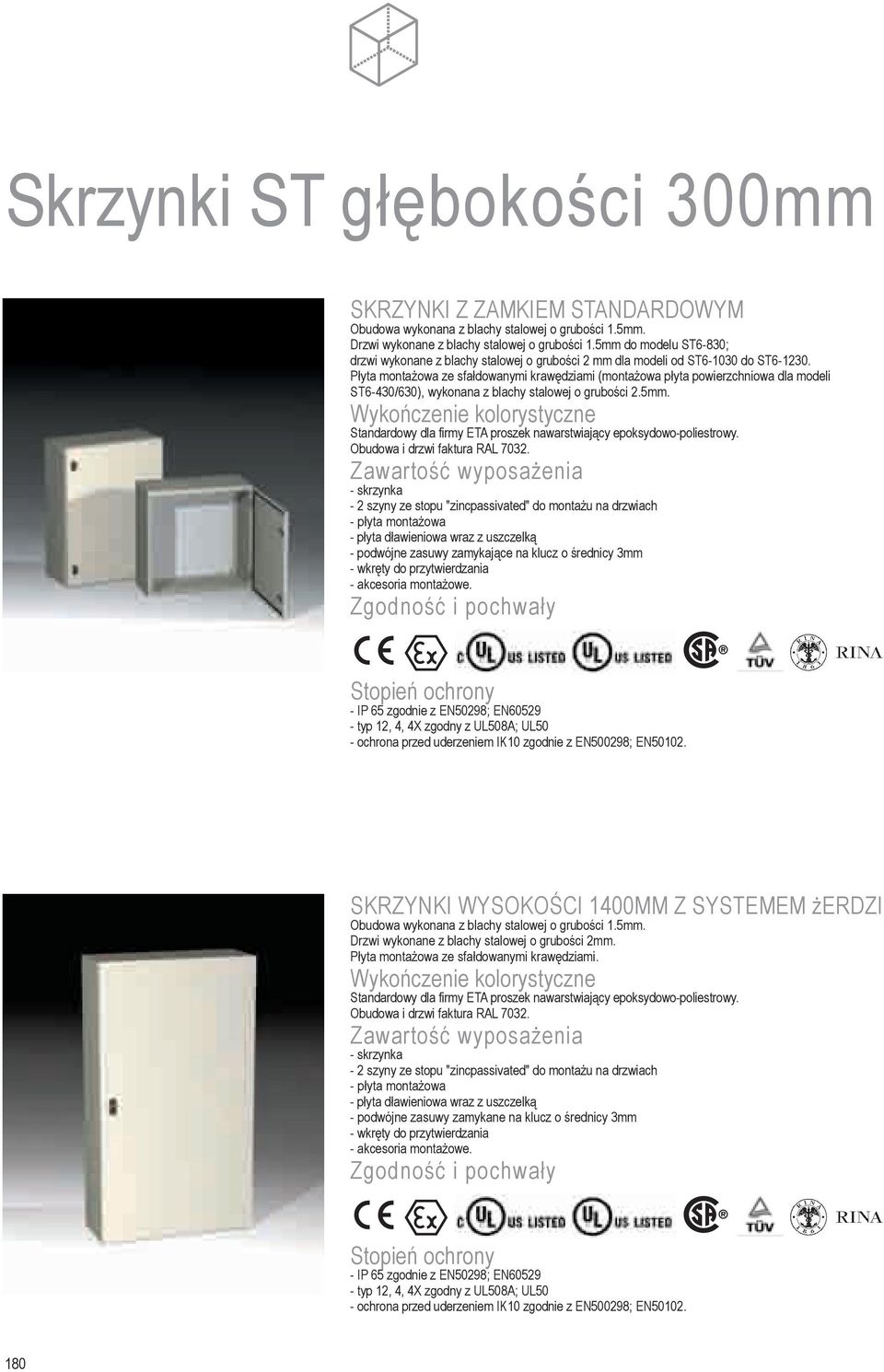 P³yta monta owa ze sfa³dowanymi krawêdziami (monta owa p³yta powierzchniowa dla i ST6-430/630), wykonana z blachy stalowej o gruboœci 2.5mm. Obudowa i drzwi faktura RAL 7032.