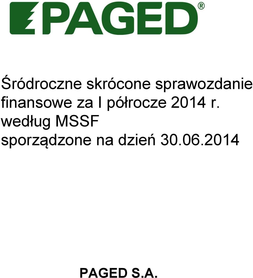 półrocze 2014 r.