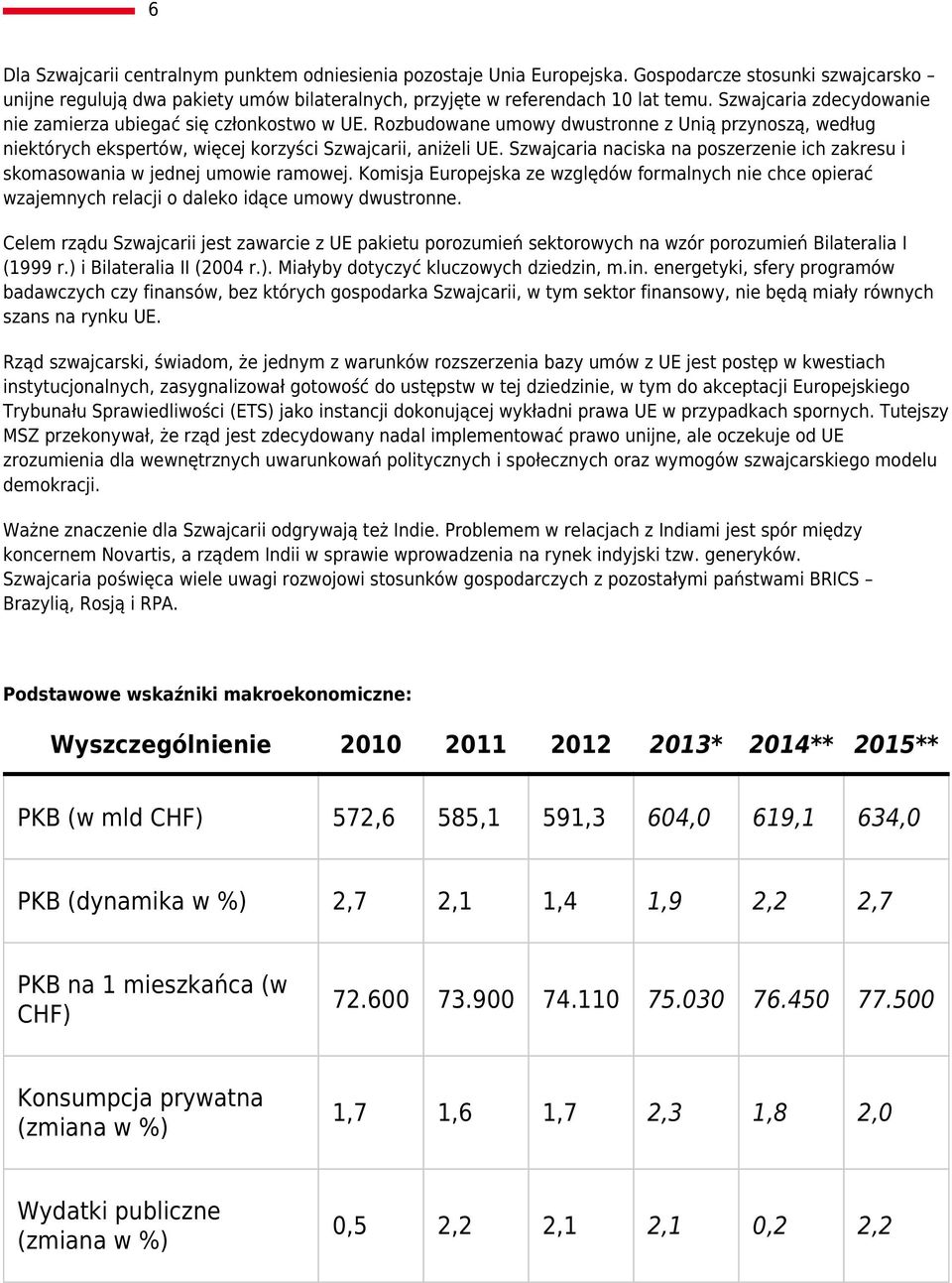 Szwajcaria naciska na poszerzenie ich zakresu i skomasowania w jednej umowie ramowej. Komisja Europejska ze względów formalnych nie chce opierać wzajemnych relacji o daleko idące umowy dwustronne.