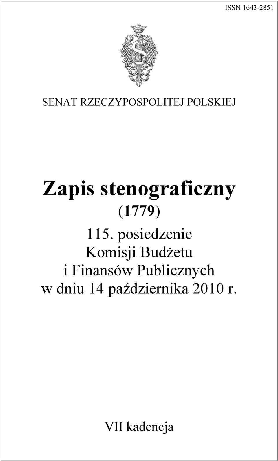 posiedzenie Komisji Budżetu i Finansów