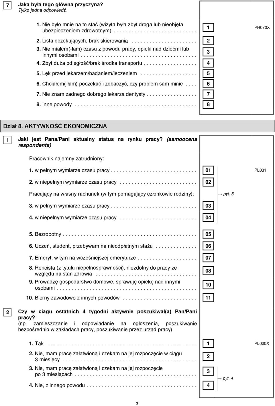 Lęk przed lekarzem/badaniem/leczeniem... 5 6. Chciałem(-łam) poczekać i zobaczyć, czy problem sam minie... 6 7. Nie znam żadnego dobrego lekarza dentysty.... 7 8. Inne powody... 8 Dział 8.