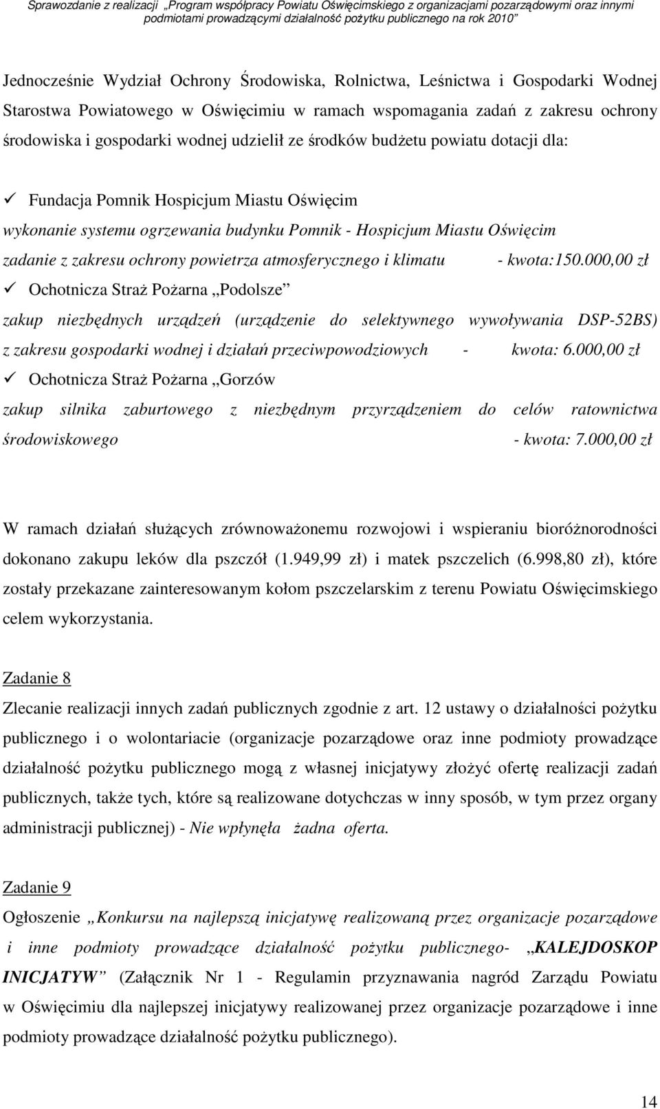 atmosferycznego i klimatu - kwota:150.