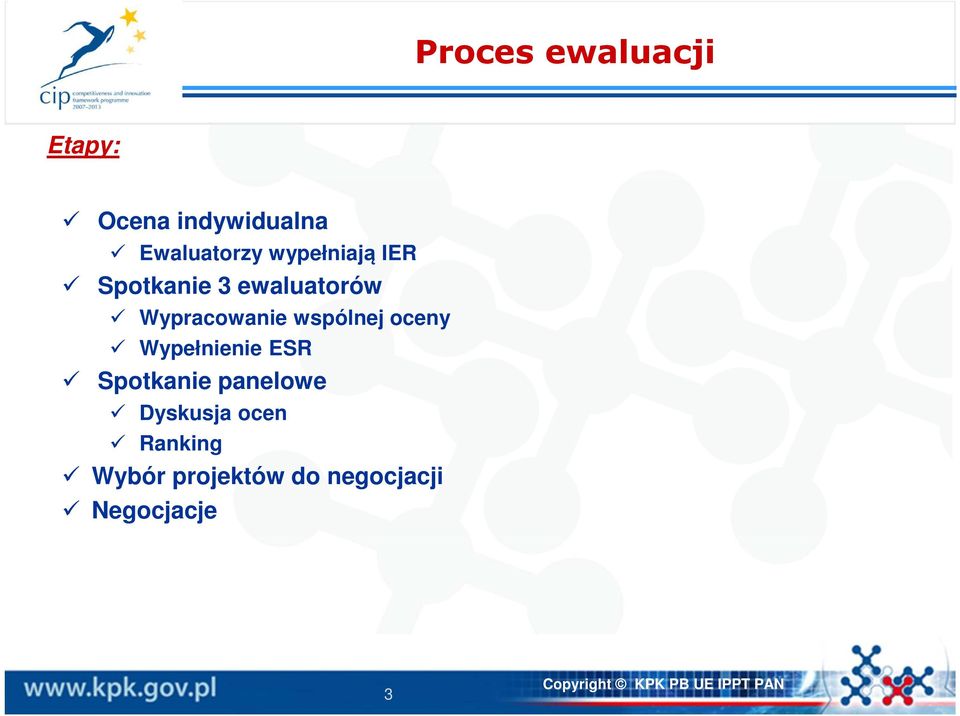 wspólnej oceny Wypełnienie ESR Spotkanie panelowe