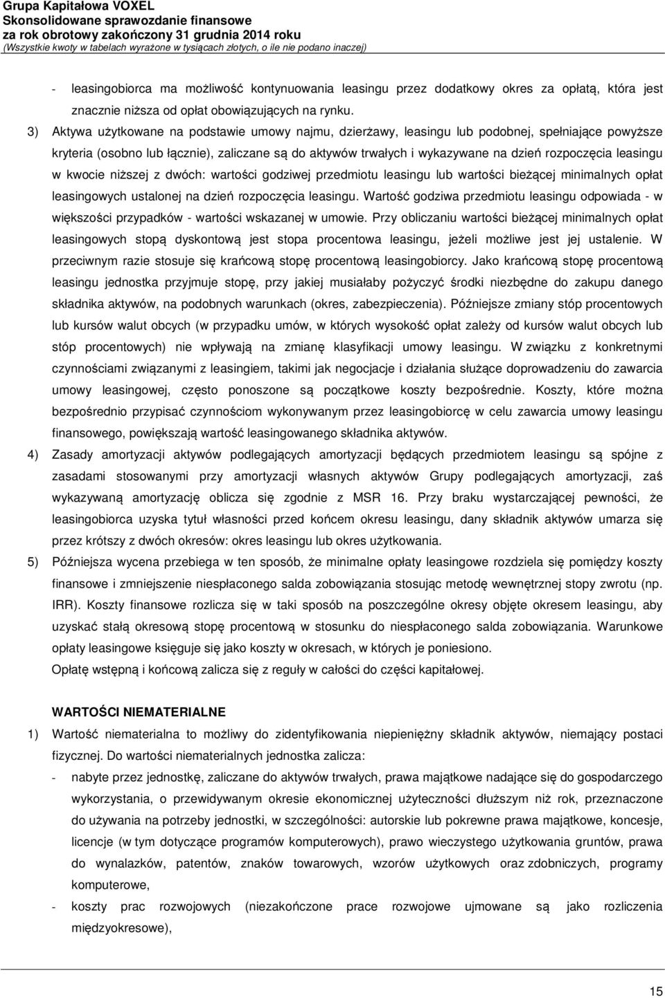 leasingu w kwocie niższej z dwóch: wartości godziwej przedmiotu leasingu lub wartości bieżącej minimalnych opłat leasingowych ustalonej na dzień rozpoczęcia leasingu.