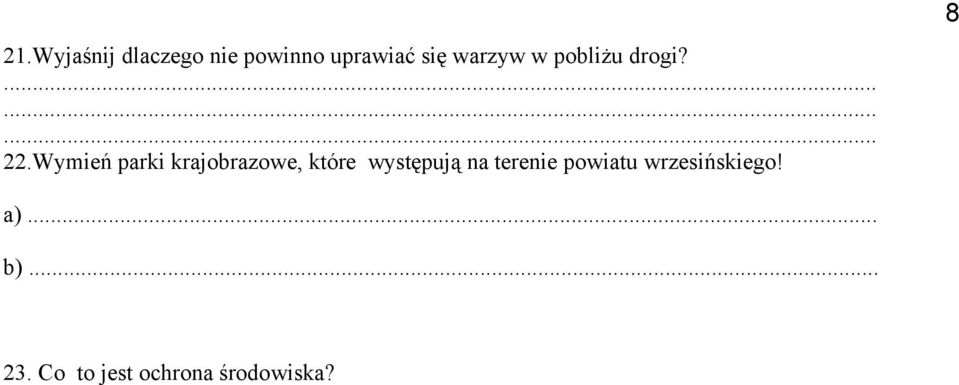 Wymień parki krajobrazowe, które występują na