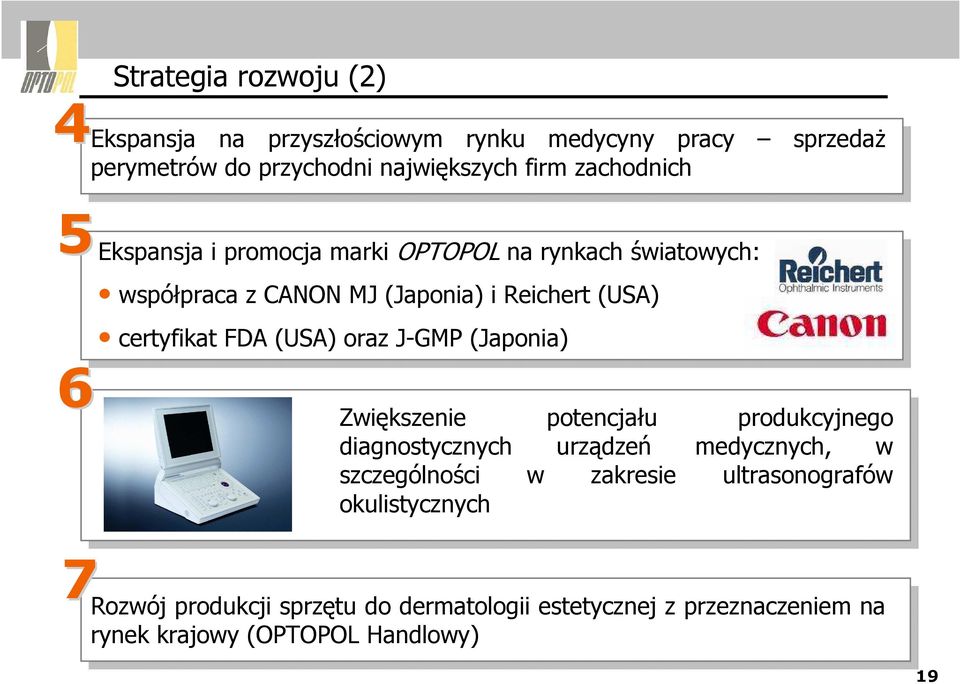 FDA (USA) oraz J-GMP (Japonia) Zwiększenie potencjału produkcyjnego diagnostycznych urządzeń medycznych, w szczególności w zakresie