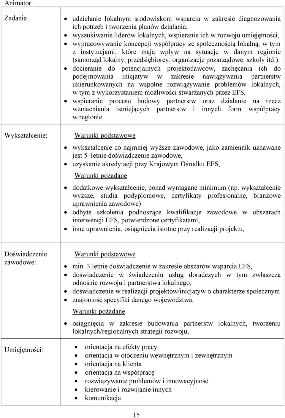 pozarządowe, szkoły itd.).