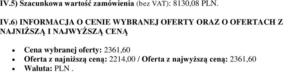 Cena wybranej oferty: 2361,60 Oferta z