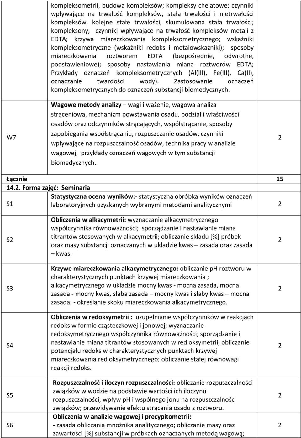 sposoby miareczkowania roztworem EDTA (bezpośrednie, odwrotne, podstawieniowe); sposoby nastawiania miana roztworów EDTA; Przykłady oznaczeń kompleksometrycznych (Al(III), Fe(III), Ca(II), oznaczanie