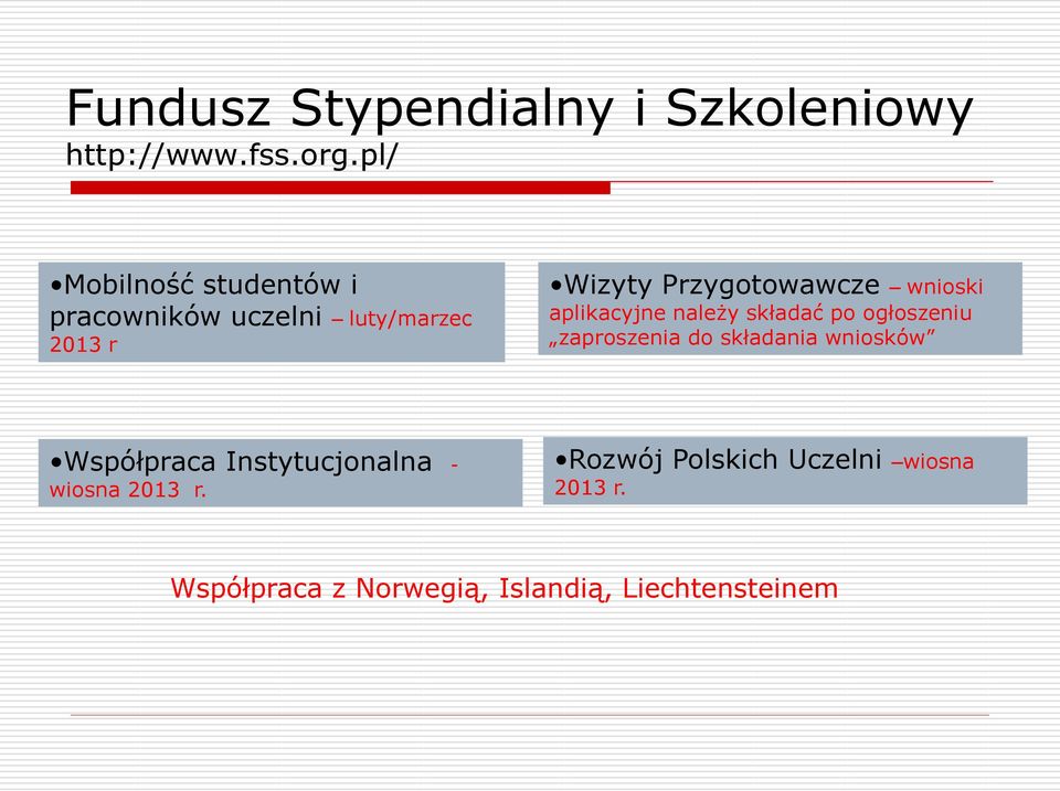 wnioski aplikacyjne należy składać po ogłoszeniu zaproszenia do składania wniosków