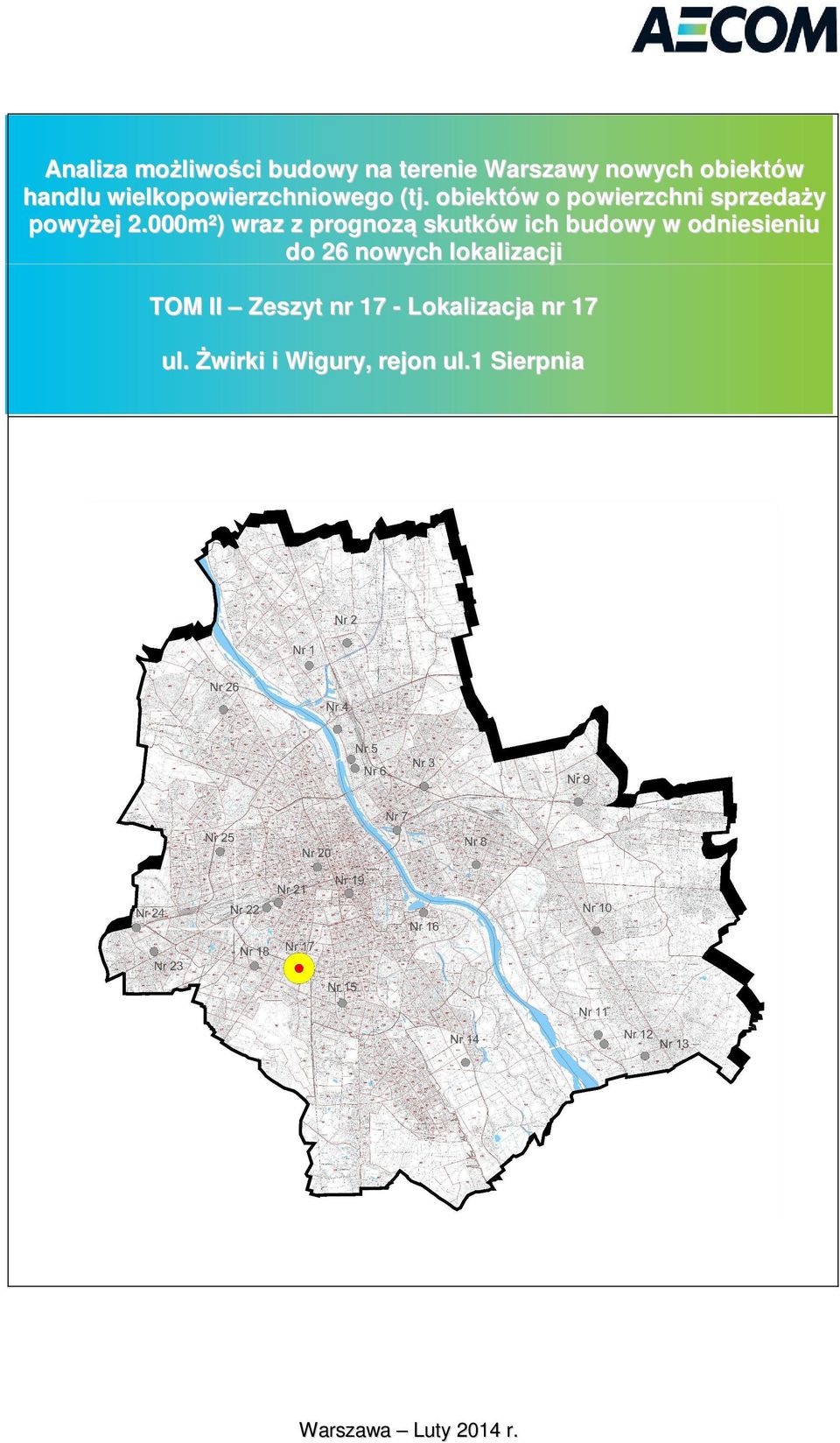 000m²) wraz z prognoz skutków ich budowy w odniesieniu do 26 nowych lokalizacji