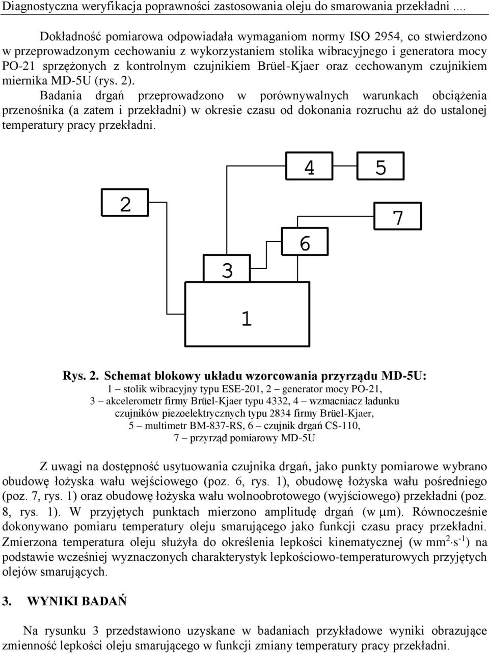 czujnikiem Brüel-Kjaer oraz cechowanym czujnikiem miernika MD-5U (rys. 2).