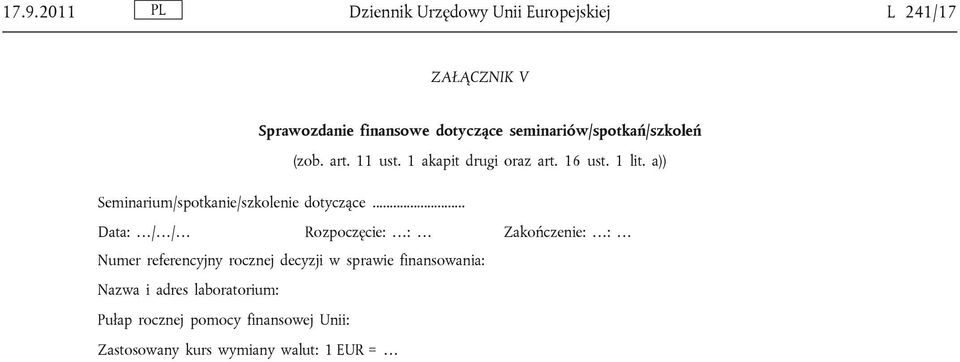 a)) Seminarium/spotkanie/szkolenie dotyczące.