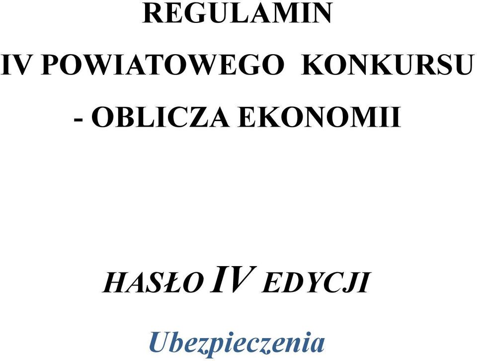 - OBLICZA EKONOMII