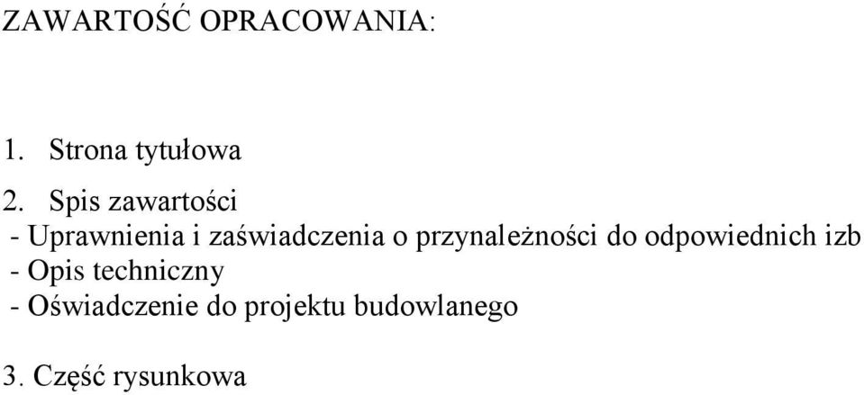 przynależności do odpowiednich izb - Opis