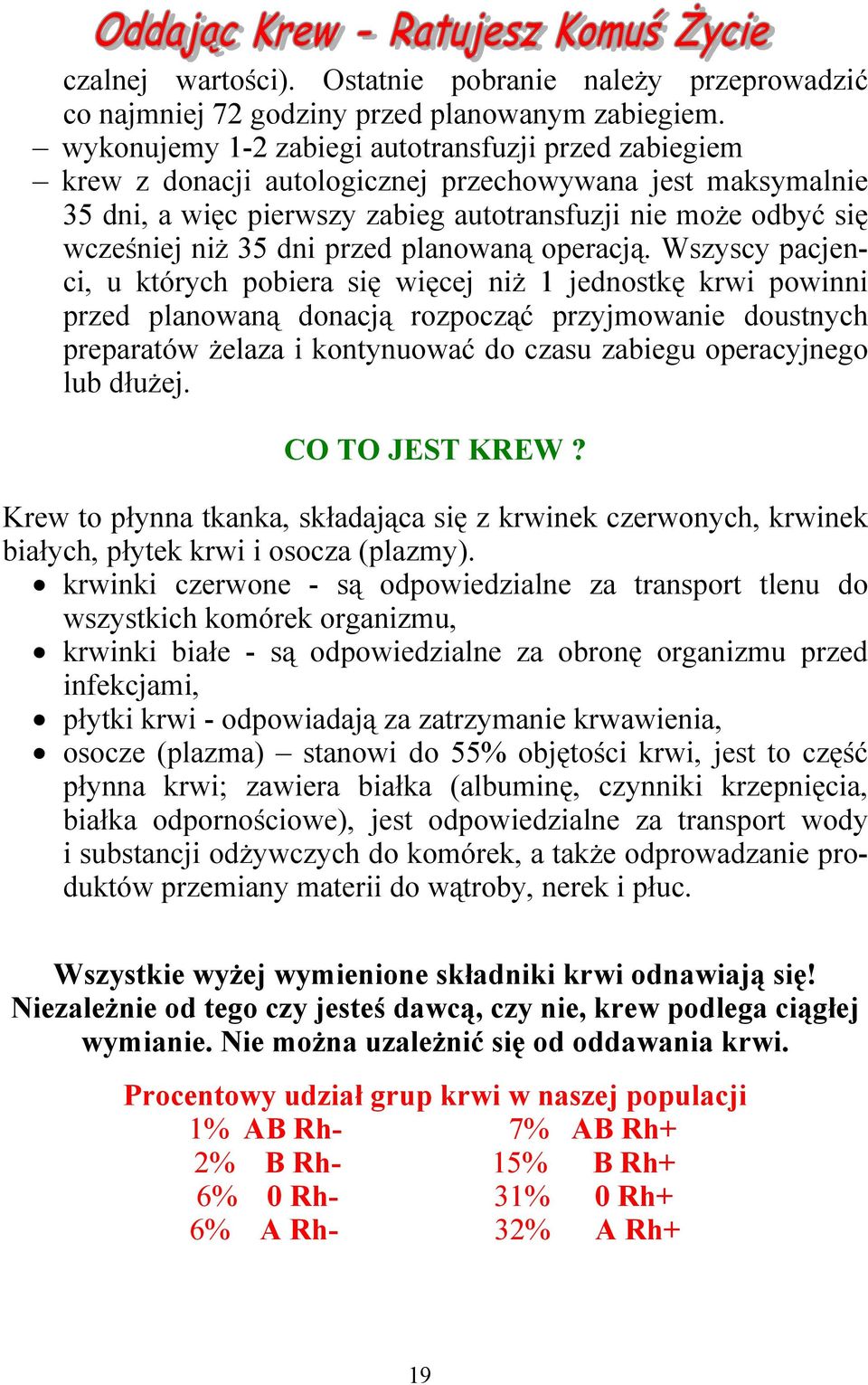 przed planowaną operacją.