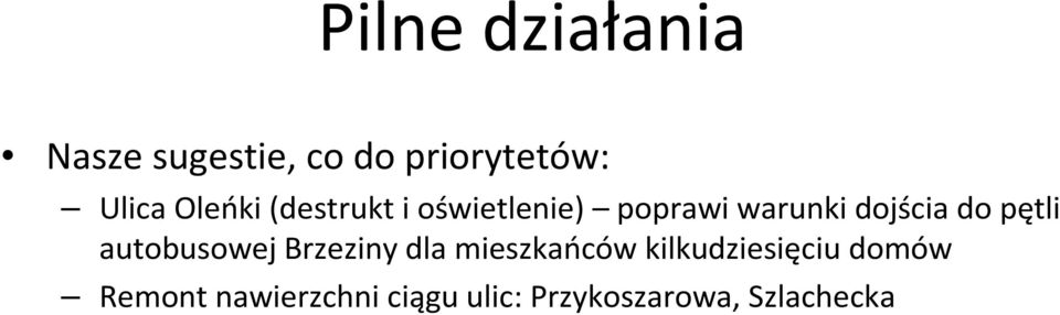 pętli autobusowej Brzeziny dla mieszkańców kilkudziesięciu