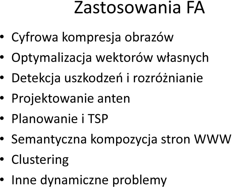 rozróżnane Projektowane anten Planowane TSP