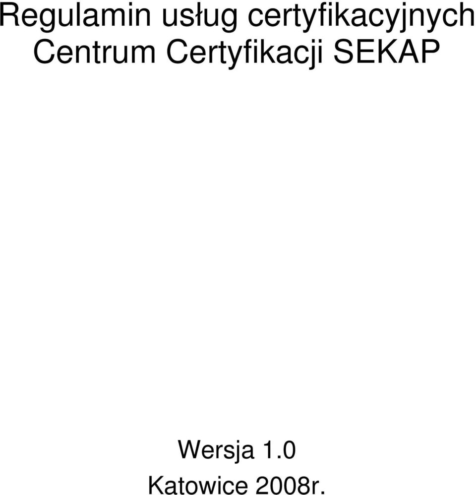 Centrum Certyfikacji
