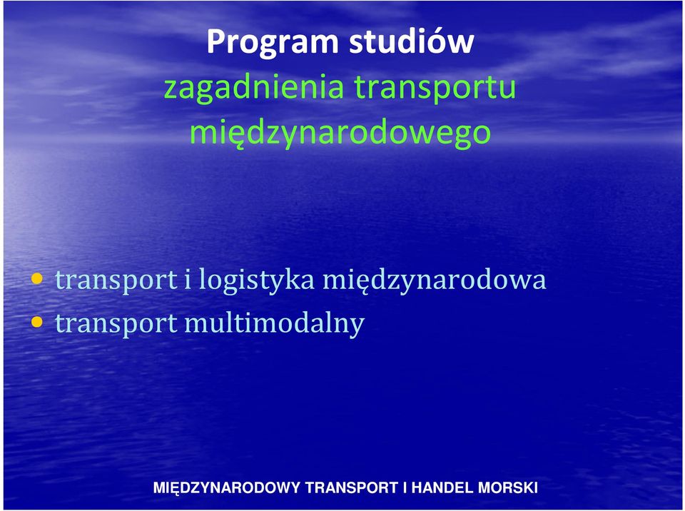 międzynarodowa transport multimodalny