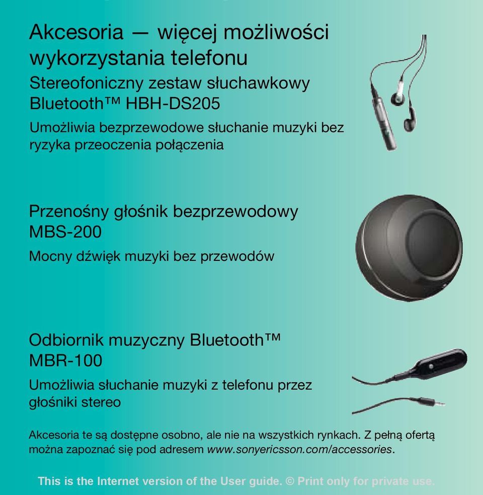 muzyki bez przewodów Odbiornik muzyczny Bluetooth MBR-100 Umożliwia słuchanie muzyki z telefonu przez głośniki stereo