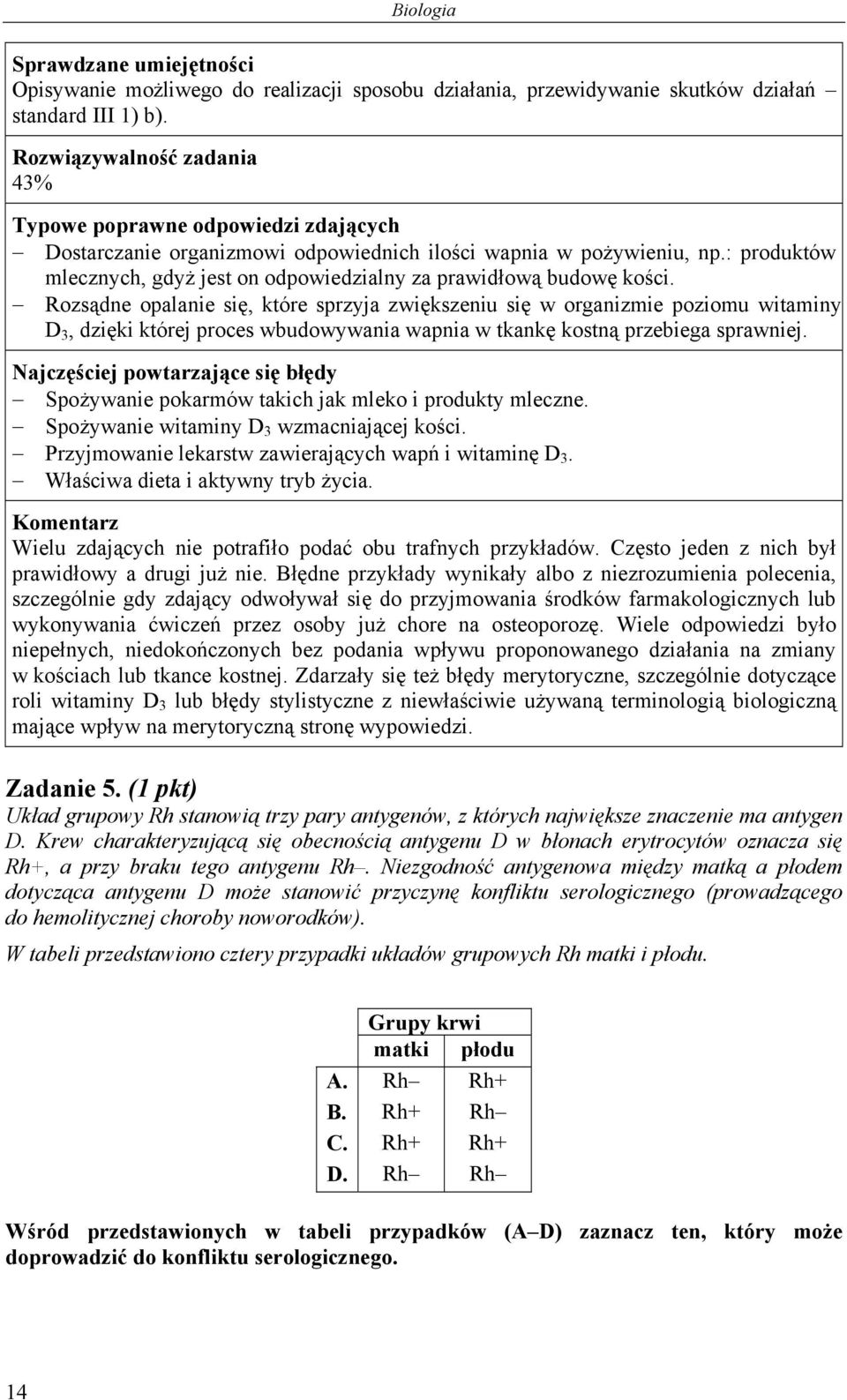 Rozsądne opalanie się, które sprzyja zwiększeniu się w organizmie poziomu witaminy D 3, dzięki której proces wbudowywania wapnia w tkankę kostną przebiega sprawniej.