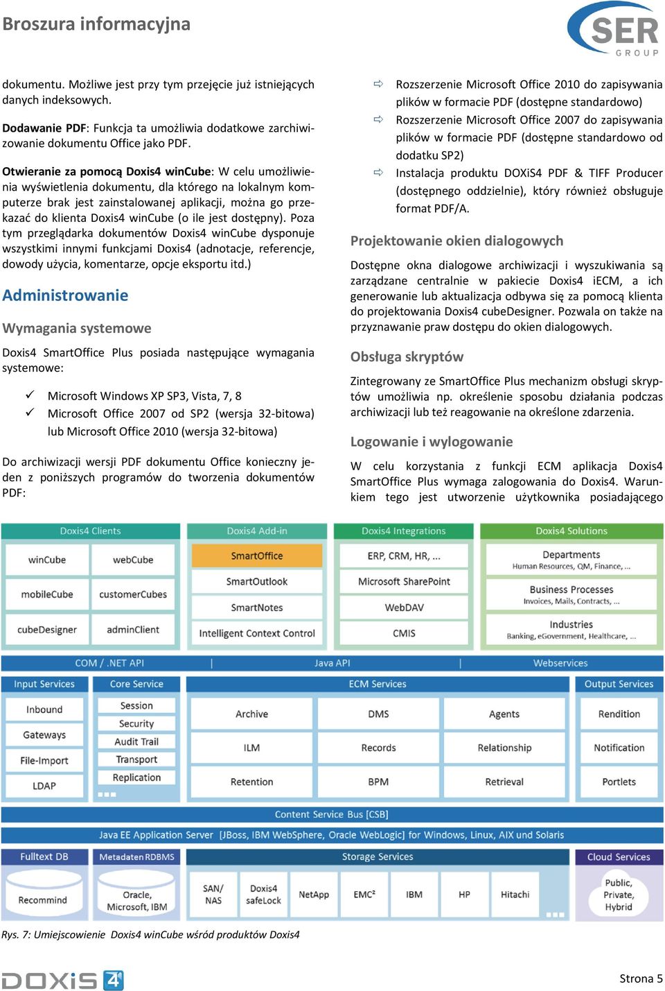 ile jest dostępny). Poza tym przeglądarka dokumentów Doxis4 wincube dysponuje wszystkimi innymi funkcjami Doxis4 (adnotacje, referencje, dowody użycia, komentarze, opcje eksportu itd.