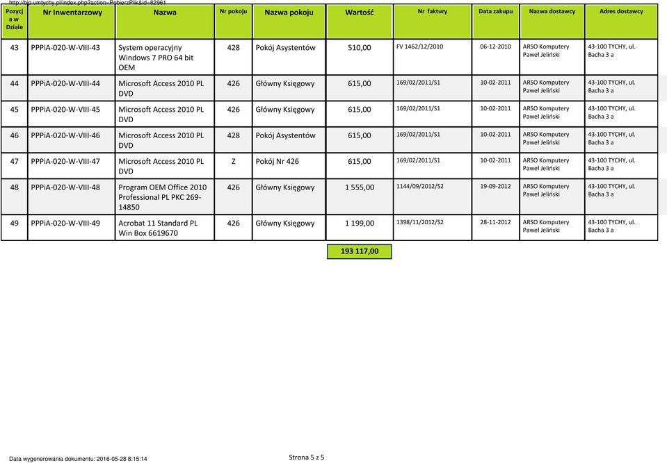 020 W VIII 46 Microsoft Access 2010 PL 47 PPPiA 020 W VIII 47 Microsoft Access 2010 PL 48 PPPiA 020 W VIII 48 Program OEM Office 2010 Professional PL PKC 269 14850 49 PPPiA 020 W VIII 49 Acrobat 11