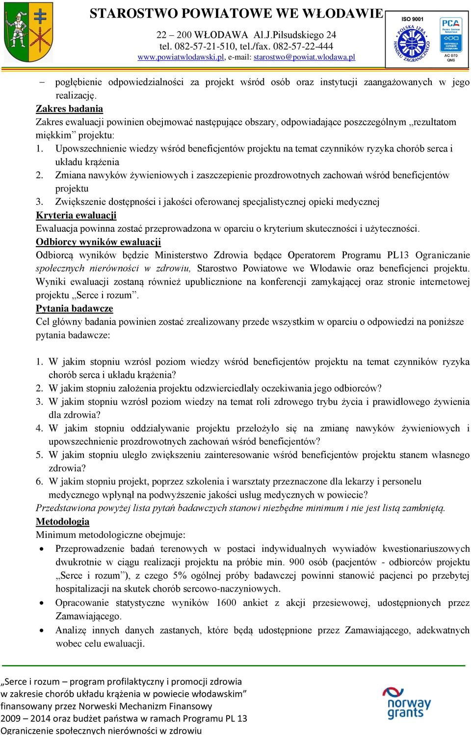 Upowszechnienie wiedzy wśród beneficjentów projektu na temat czynników ryzyka chorób serca i układu krążenia 2.