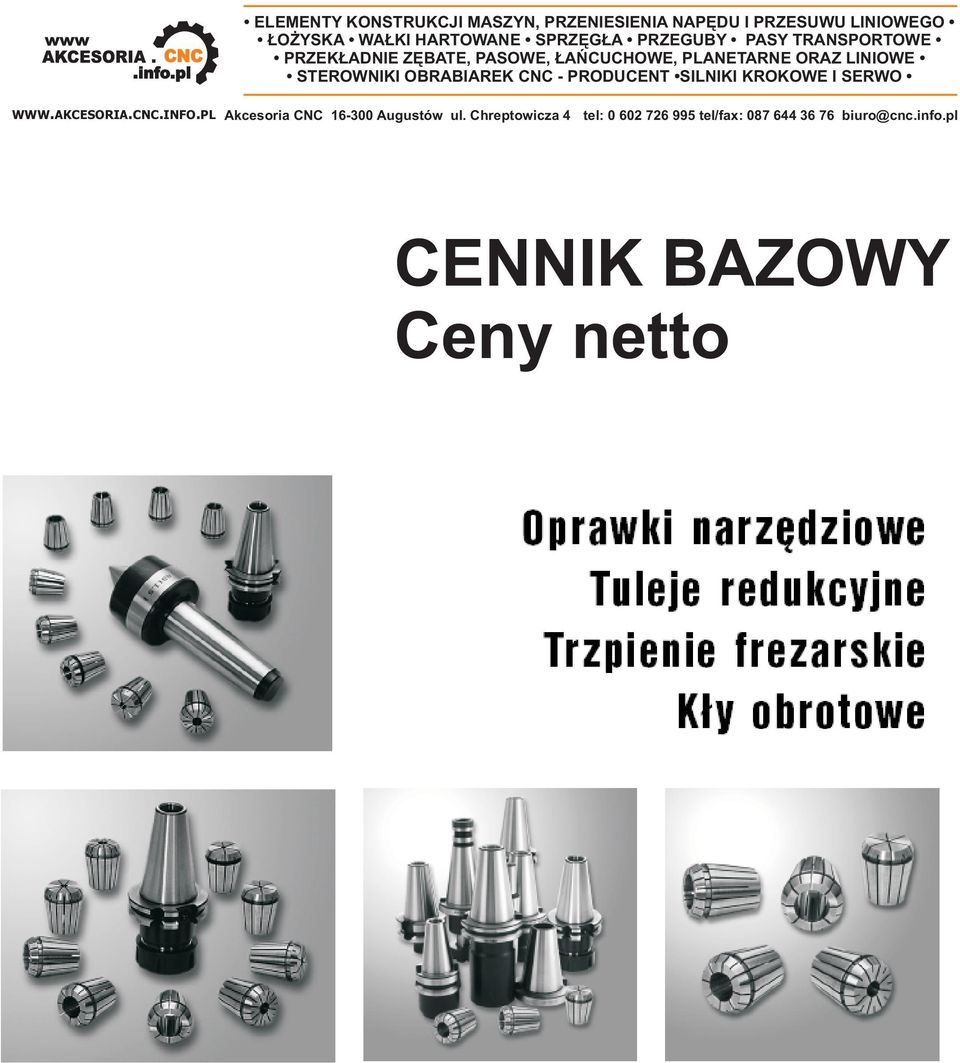 OBRBIRE CNC - PROUCENT SINII ROOWE I SERWO WWW.CESORI.CNC.INFO.