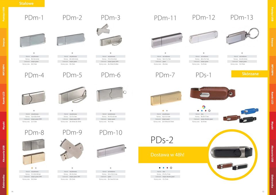 20,6 x 8 mm, CMYK 25 x 13 mm PDm-8 stal polerowana 52 x 13 x 5 mm, CMYK 28 x 10 mm; 30 x 10 mm PDm-9 stal polerowana 54 x 19,5 x 8,5 mm 18 x 17 mm PDm-10 stal polerowana 56,3 x 15 x 7 mm 28 x 10 mm;