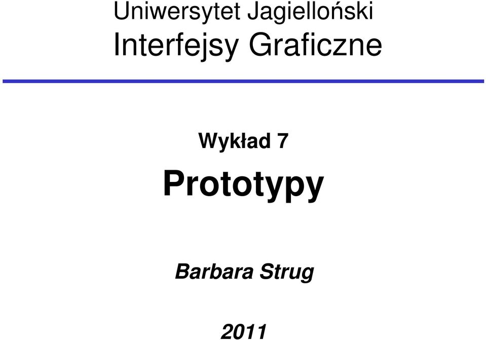 Interfejsy Graficzne