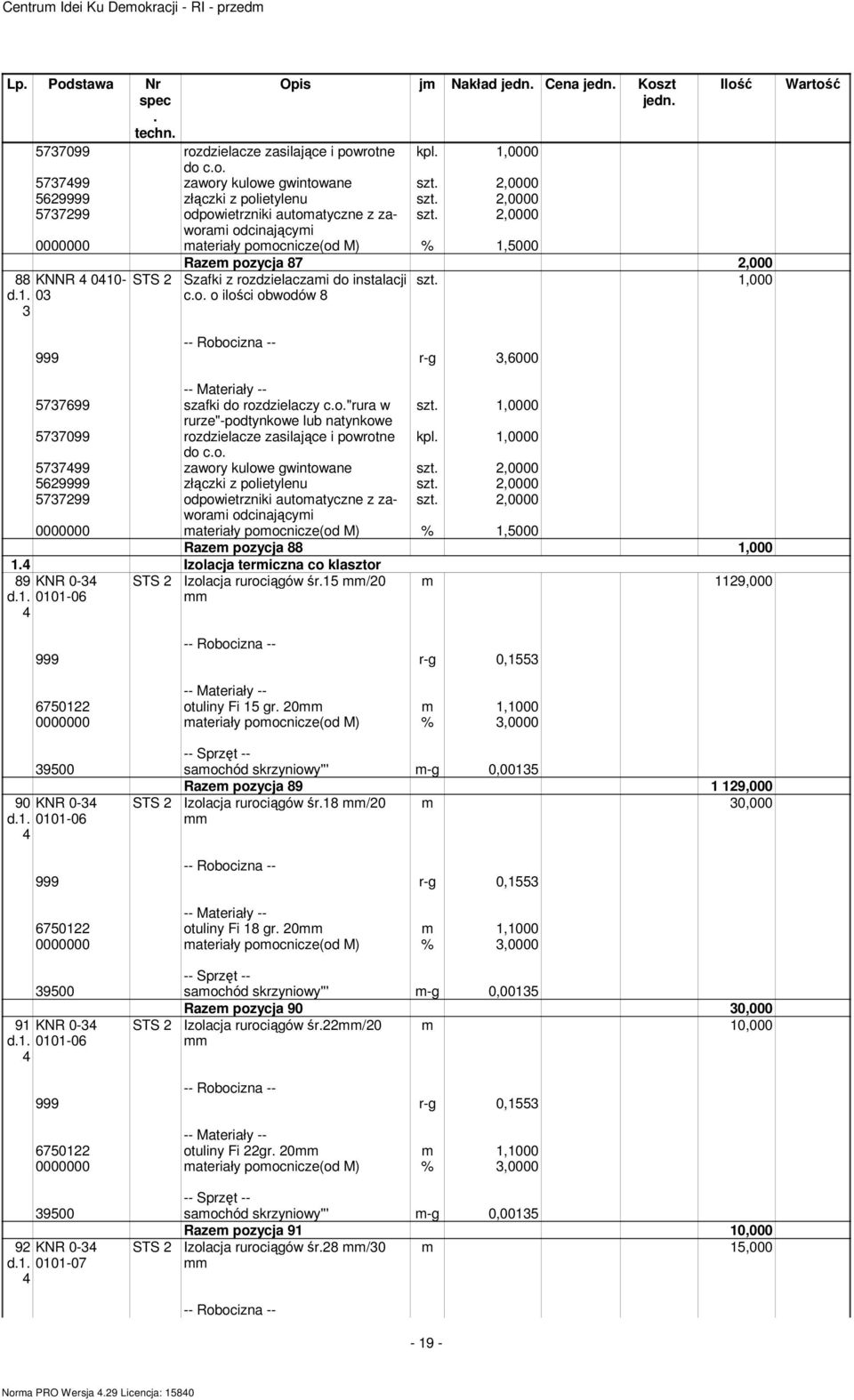 577699 szafki do rozdzielaczy co"rura w,0000 rurze"-podtynkowe lub natynkowe 577099 rozdzielacze zasilające i powrotne kpl,0000 do co 577499 zawory kulowe gwintowane,0000 569999 złączki z