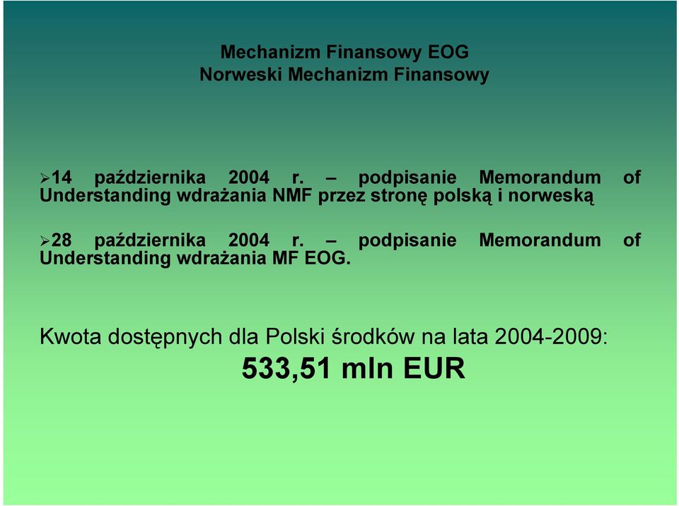 norweską 28 października 2004 r.