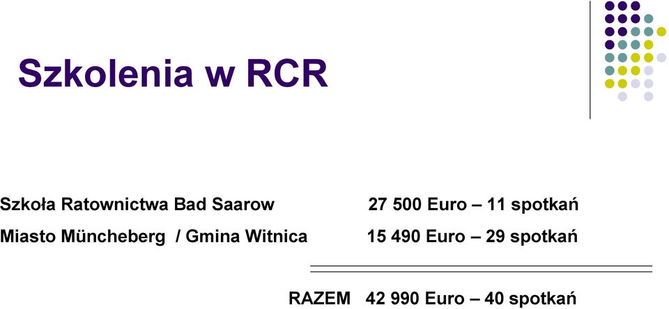 Witnica 27 500 Euro 11 spotkań 15 490