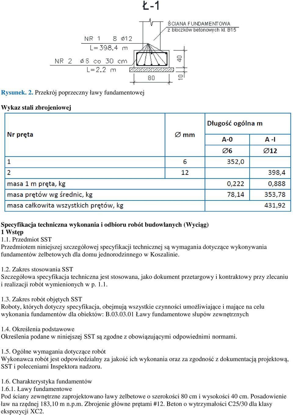 Zakres stosowania SST Szczegółowa specyfikacja techniczna jest stosowana, jako dokument przetargowy i kontraktowy przy zlecaniu i realizacji robót wymienionych w p. 1.1. 1.3.