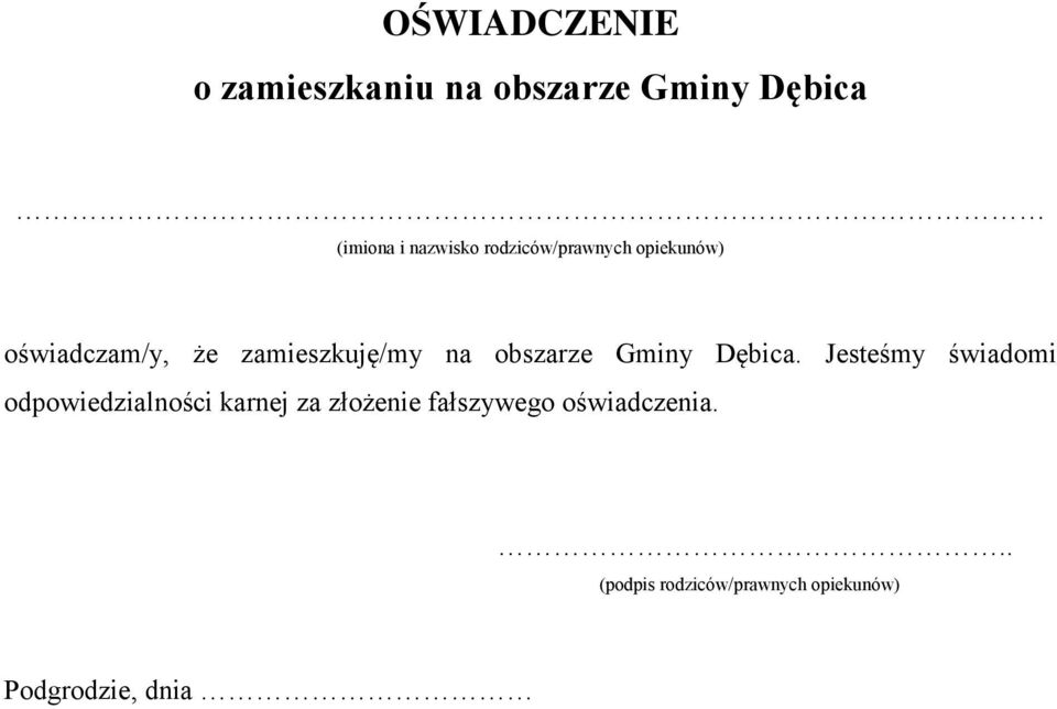 Gminy Dębica.