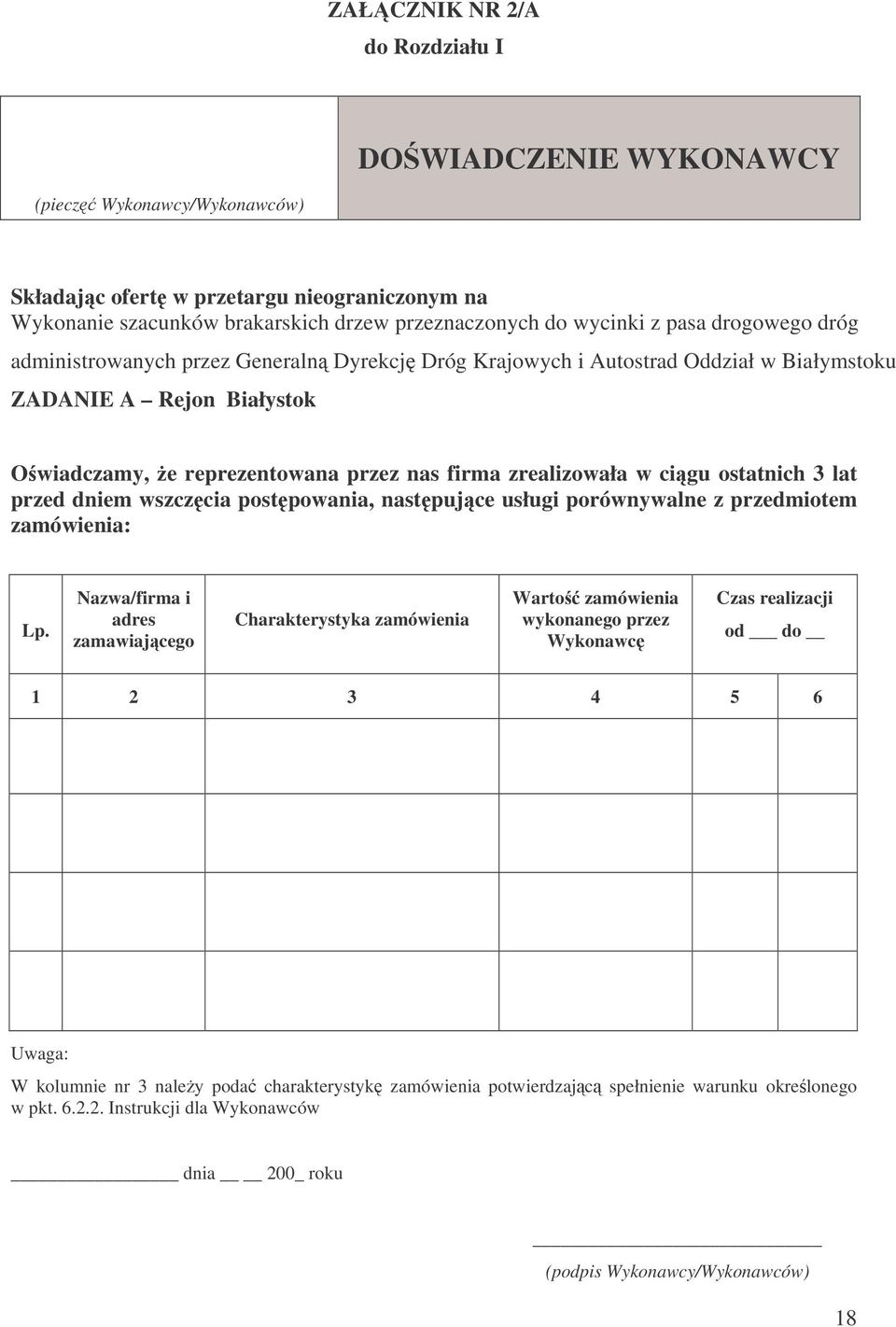 ostatnich 3 lat przed dniem wszczcia postpowania, nastpujce usługi porównywalne z przedmiotem zamówienia: Lp.