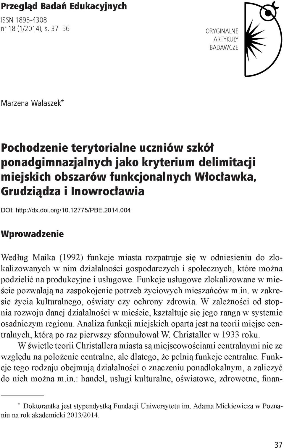 Inowrocławia DOI: http://dx.doi.org/10.12775/pbe.2014.