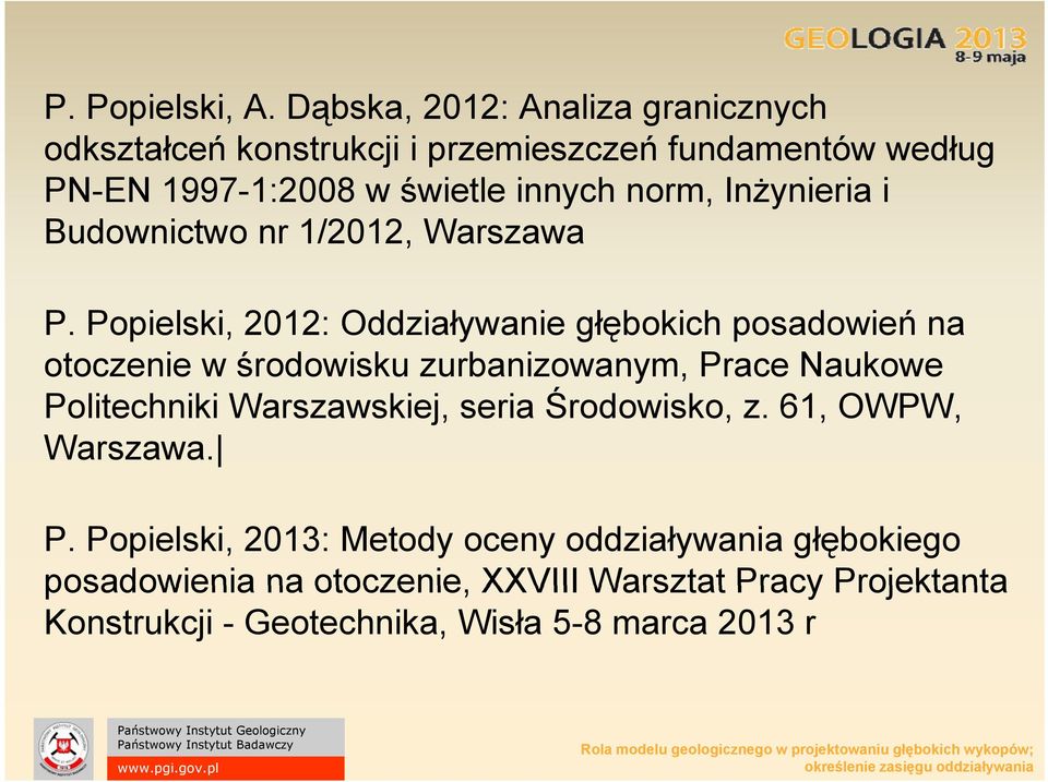 norm, Inżynieria i Budownictwo nr 1/2012, Warszawa P.