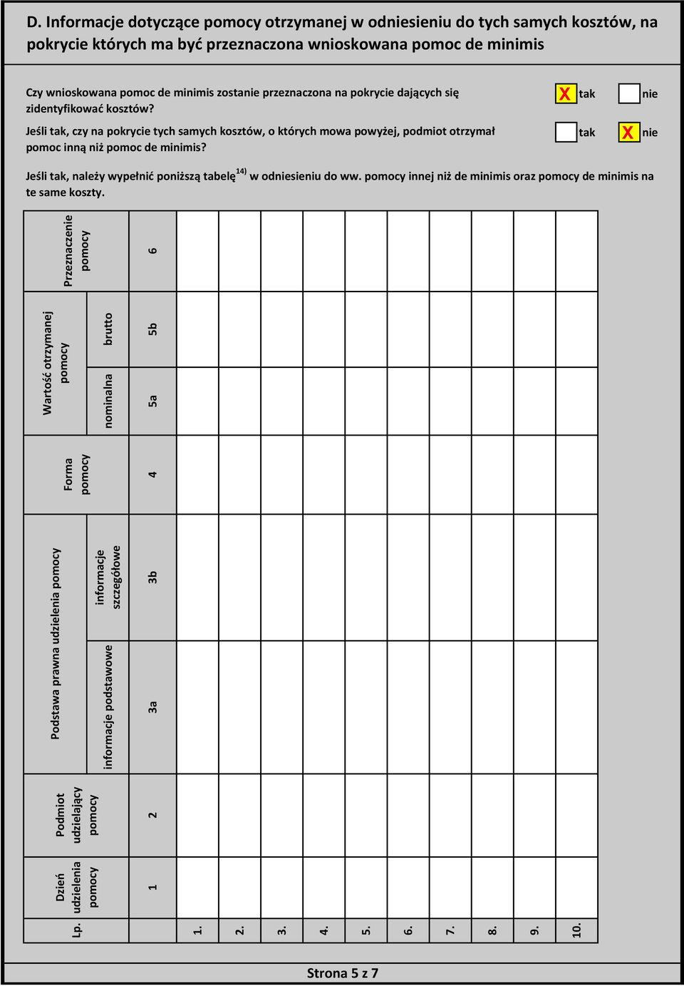 5a brutto 5b Przeznacze pomocy 6 D.