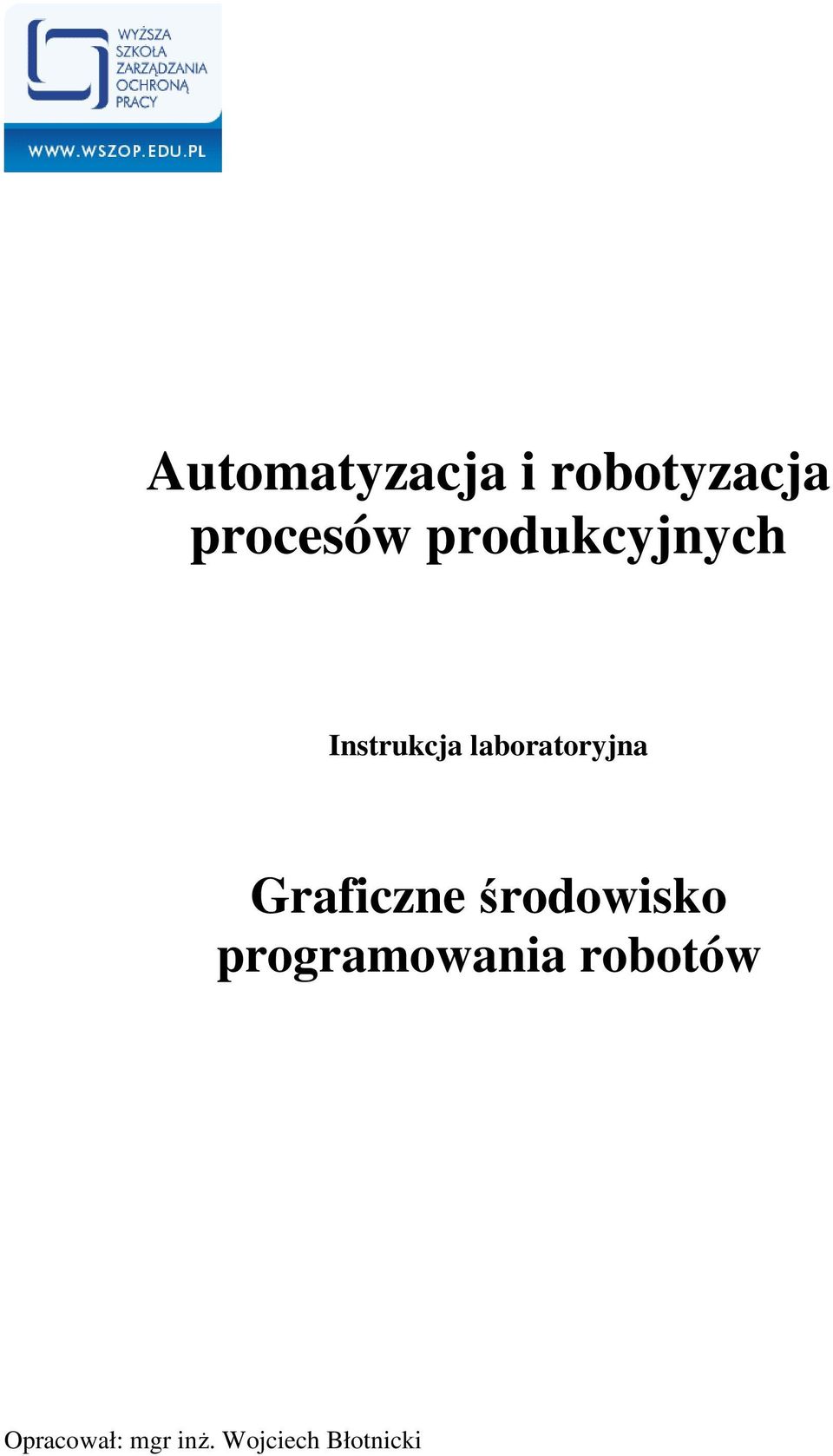 Graficzne środowisko programowania