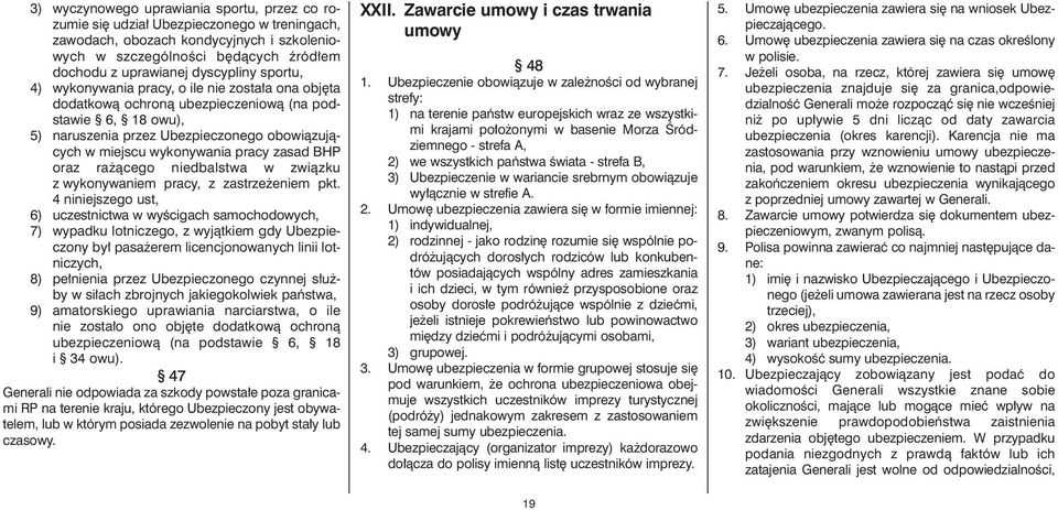 wykonywania pracy zasad BHP oraz ra àcego niedbalstwa w zwiàzku z wykonywaniem pracy, z zastrze eniem pkt.