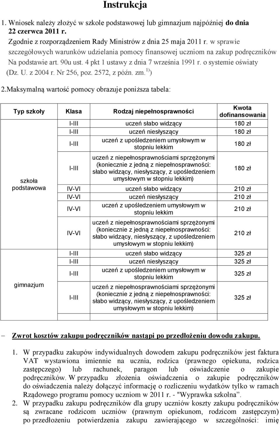 Nr 256, poz. 2572, z późn. zm. 1) ) 2.