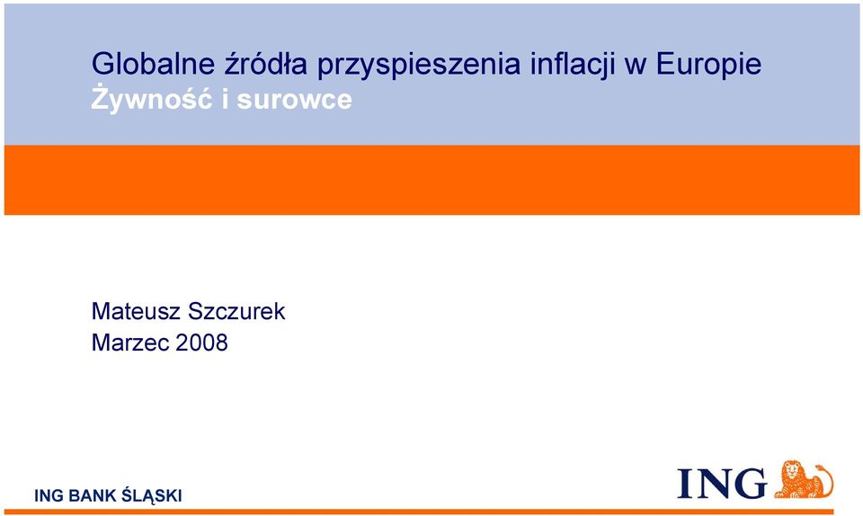 Europie Żywność i surowce