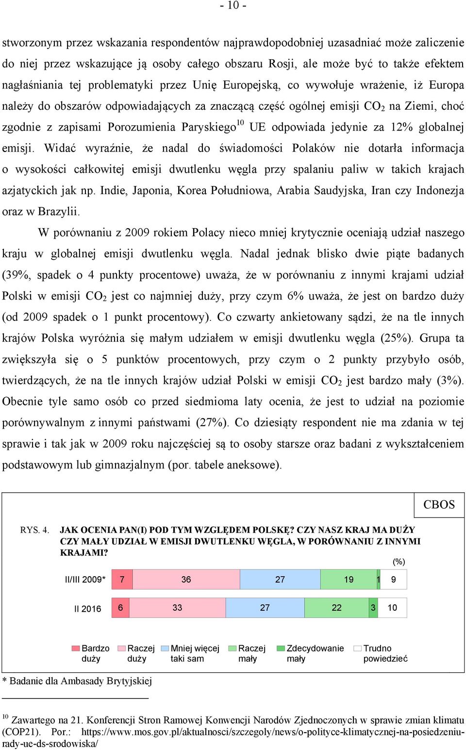 10 UE odpowiada jedynie za 12% globalnej emisji.