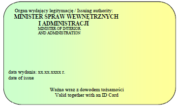 Wzór nr 63 do nr 24 LEGITYMACJA WETERANA POSZKODOWANEGO FUNKCJONARIUSZA str. 1 str.